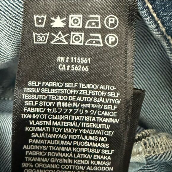 7 For All Mankind Cropped Alexa Blue Flare Jeans with Distressed Hem - Picture 7 of 10